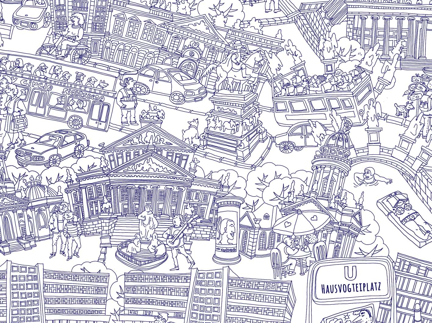 Berlin Mitte: Ballpoint Sketch Edition