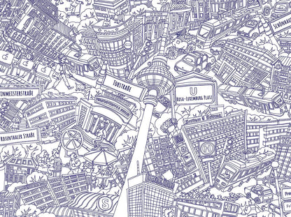 Berlin Mitte: Ballpoint Sketch Edition