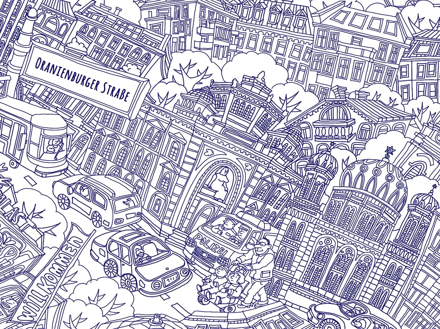 Berlin Mitte: Ballpoint Sketch Edition