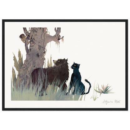 Mowgli, Baloo and Bagheera